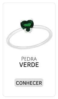 Aneis pedra verde