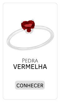 aneis pedra vermelha