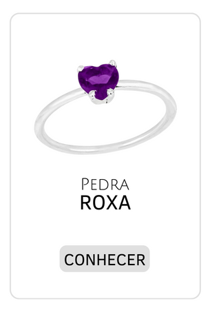 aneis pedra roxa