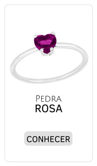 aneis pedra rosa