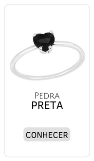 aneis pedra preta